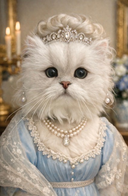 Senior cat female picture seems animated